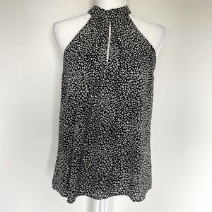 She+Sky Leopard Print Blouse Small